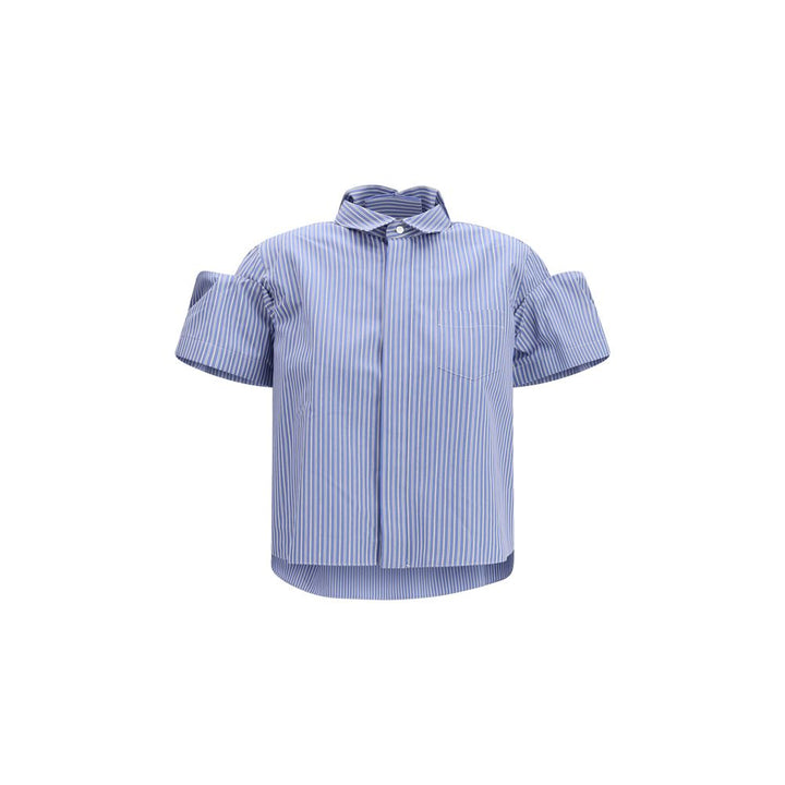 Blue Polyester Shortsleeve Shirt