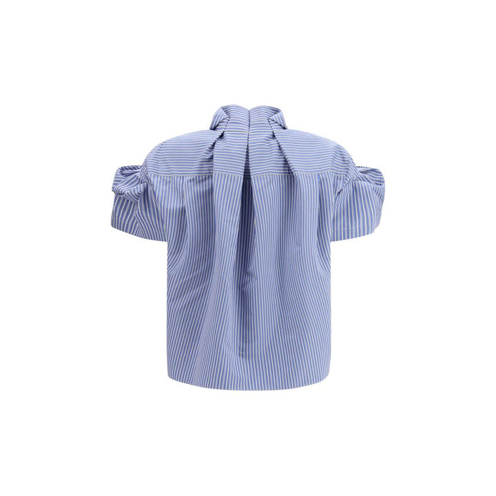 Blue Polyester Shortsleeve Shirt