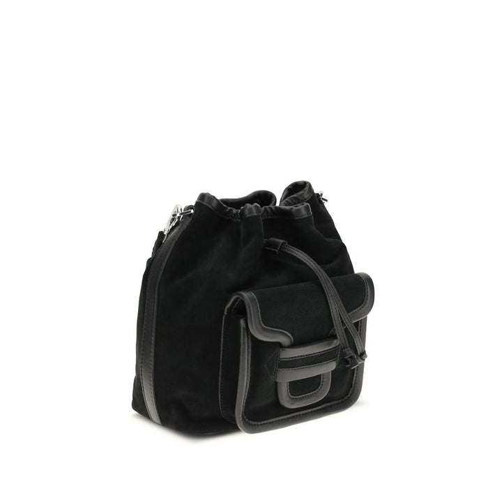 Black Calf Leather Bos Taurus Backet Bag