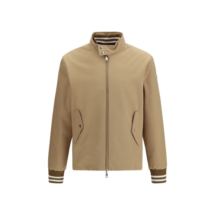 Beige Polyester Bomber