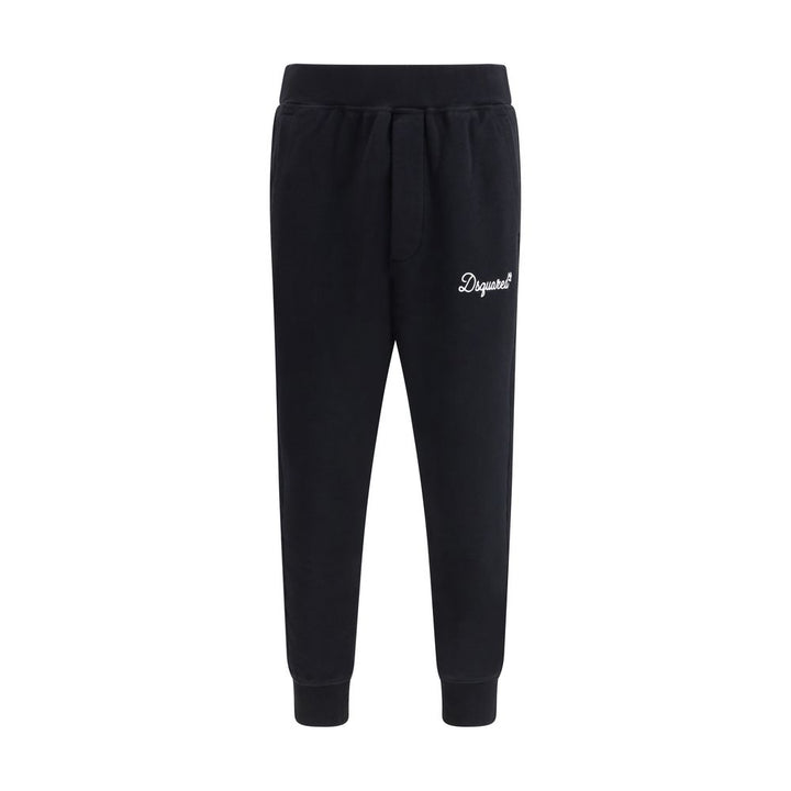 Black Cotton Joggers (Workout Pants)