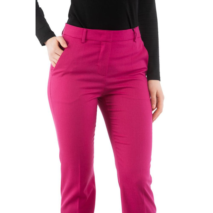 Pink Polyester Dress Pants