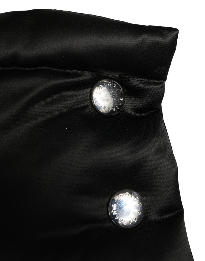 Black Polyester Whole Head Wrap Capello Hat