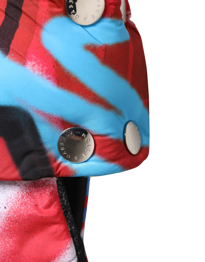 Multicolor Graffiti Whole Head Wrap Capello Hat