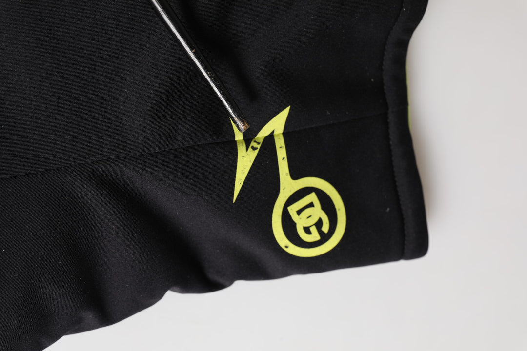 Men Black Polyester Knitted Bucket Capello Hat