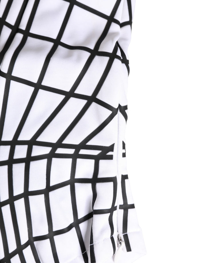 Men White Stripes Nylon Ski Mask Balaclava Hat