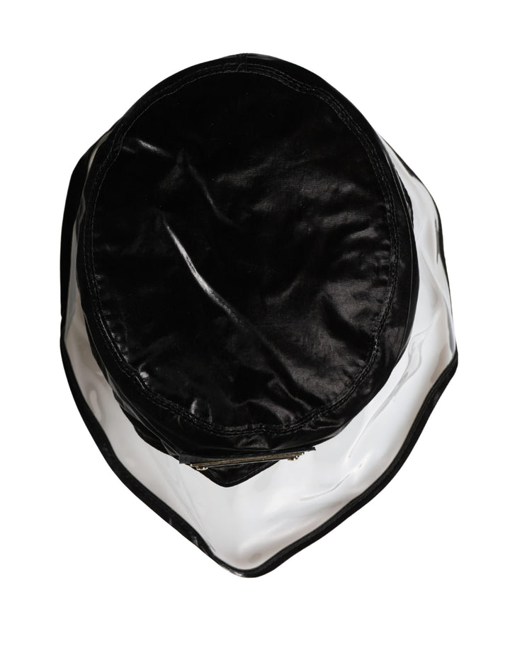 Black Nylon Plastic Fisherman Bucket Capello Hat