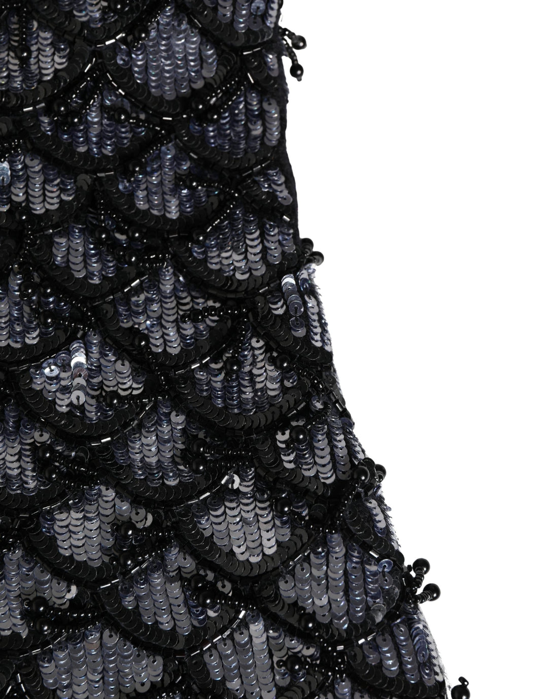 Black Wool Crystal Embellished Balaclava Hat