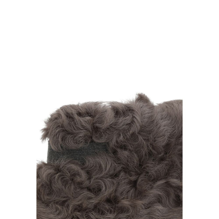 Brown Fur Clutch Bag