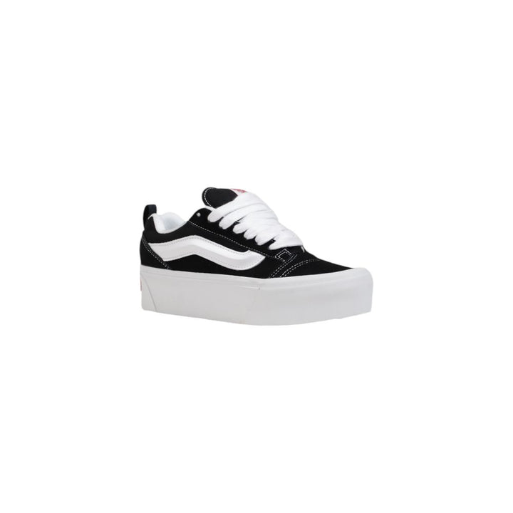 Black And White Suede Leather Chunky Sneakers