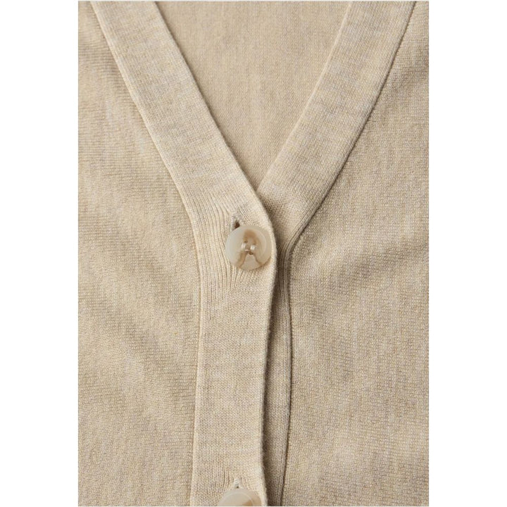 Beige Viscose Cardigan