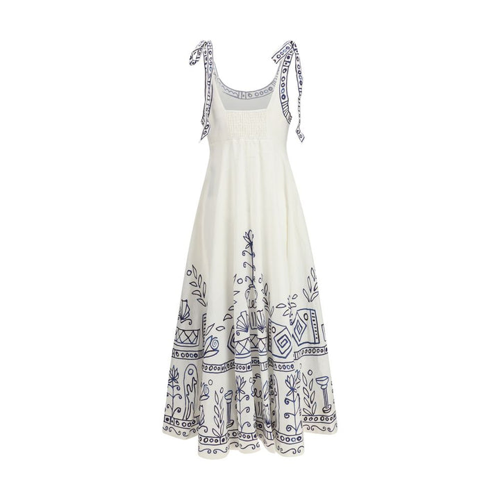 White Linen Casual Dress