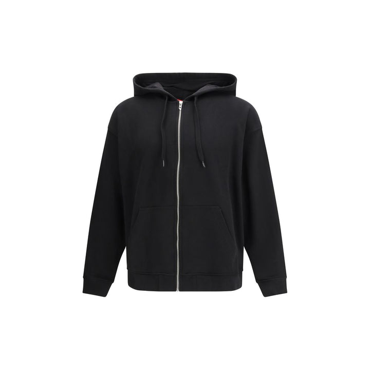 Black Cotton Sweatshirt