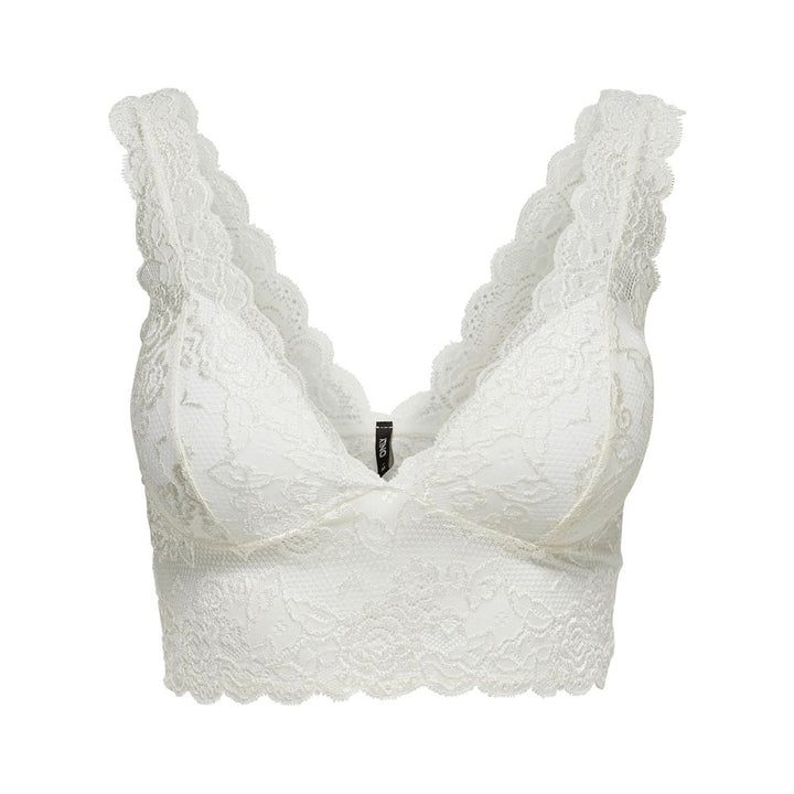 White Polyester Bra