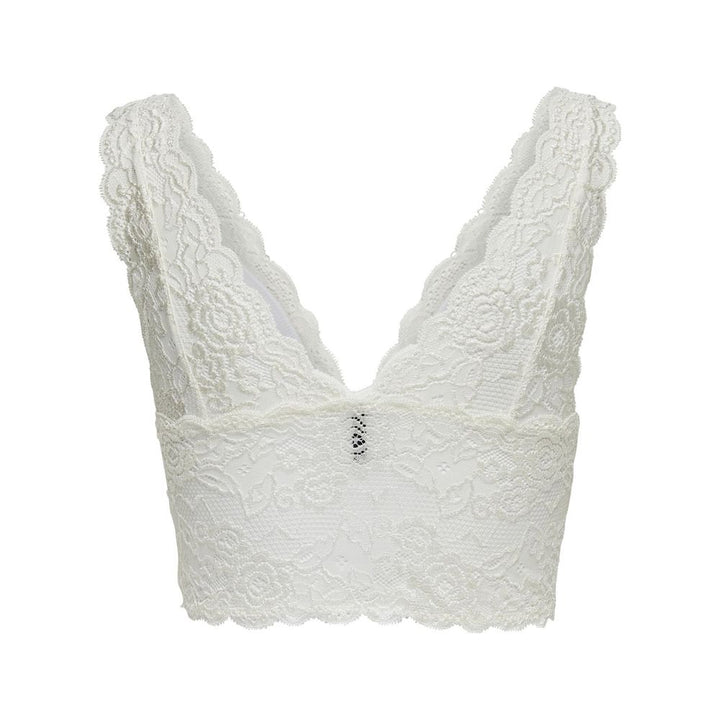 White Polyester Bra