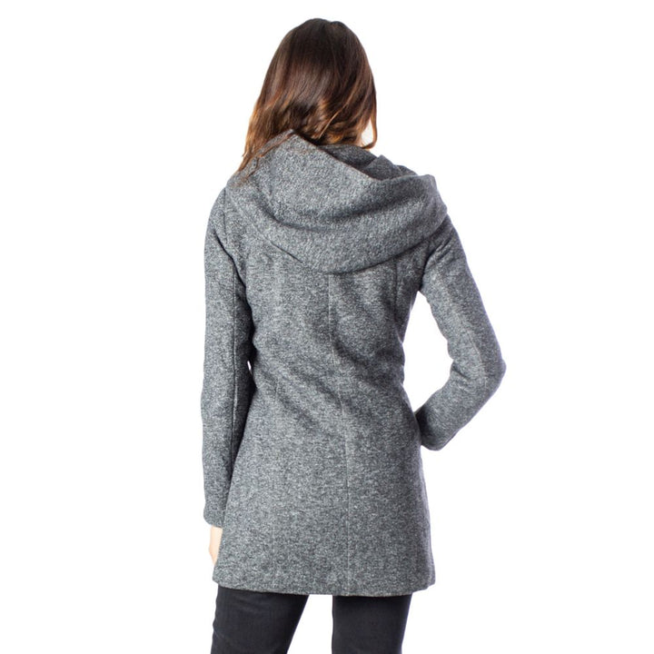 Gray Polyester Coat