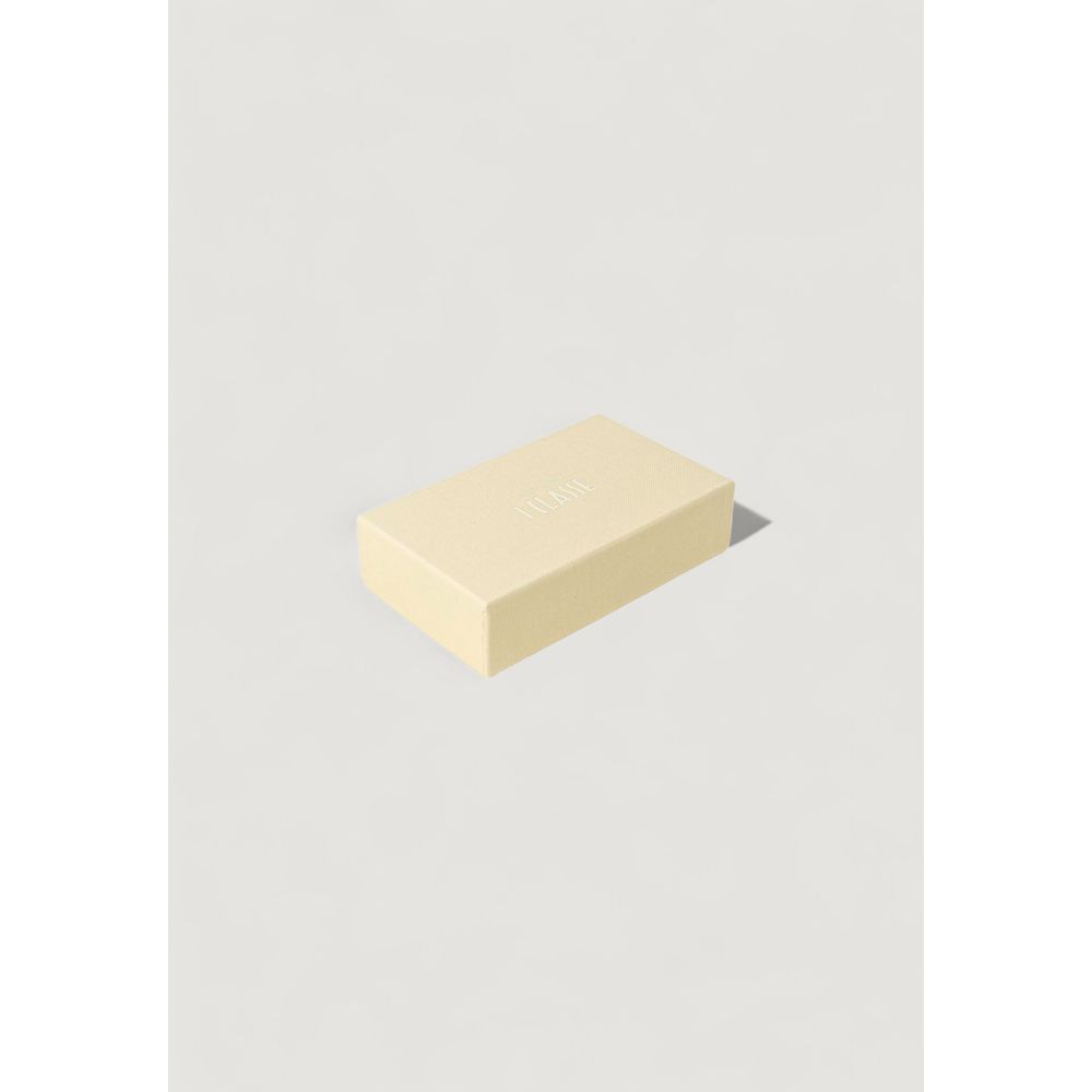 Beige Leather Keychain