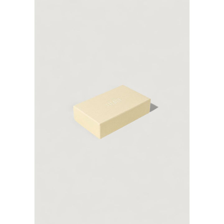 Beige Leather Keychain