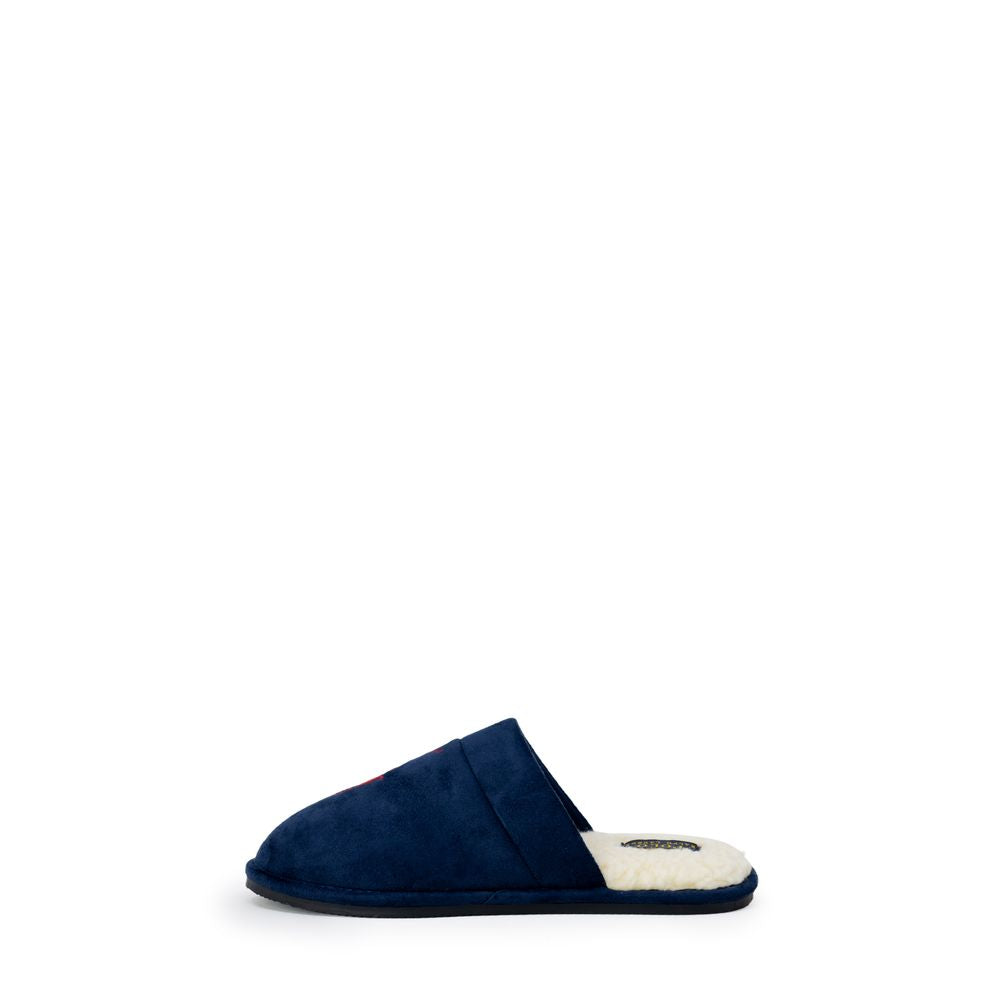 Blue Polyester Slippers