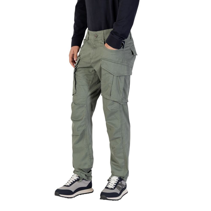 Green Cotton Relaxed Fit Jeans