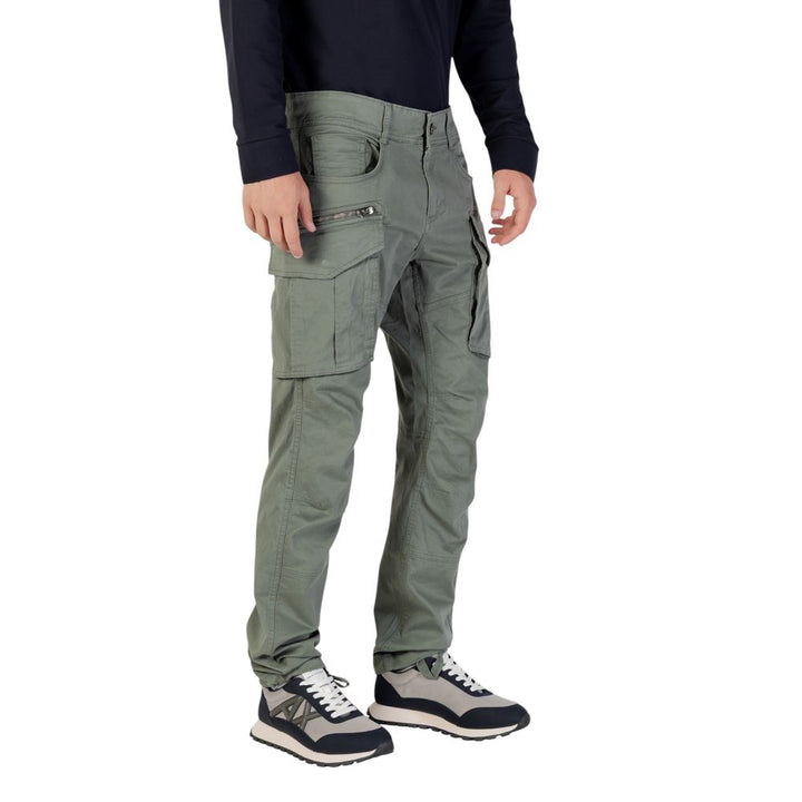 Green Cotton Relaxed Fit Jeans