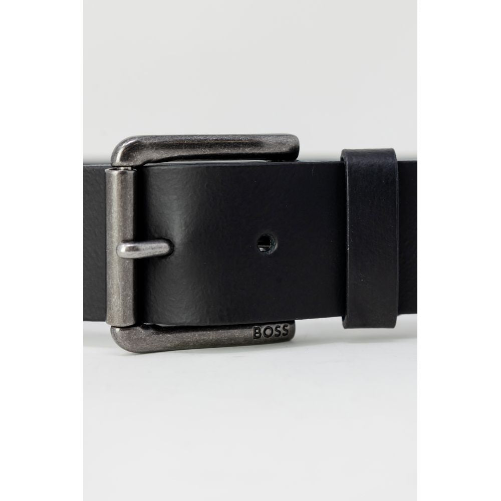 Black Leather Regular Belt