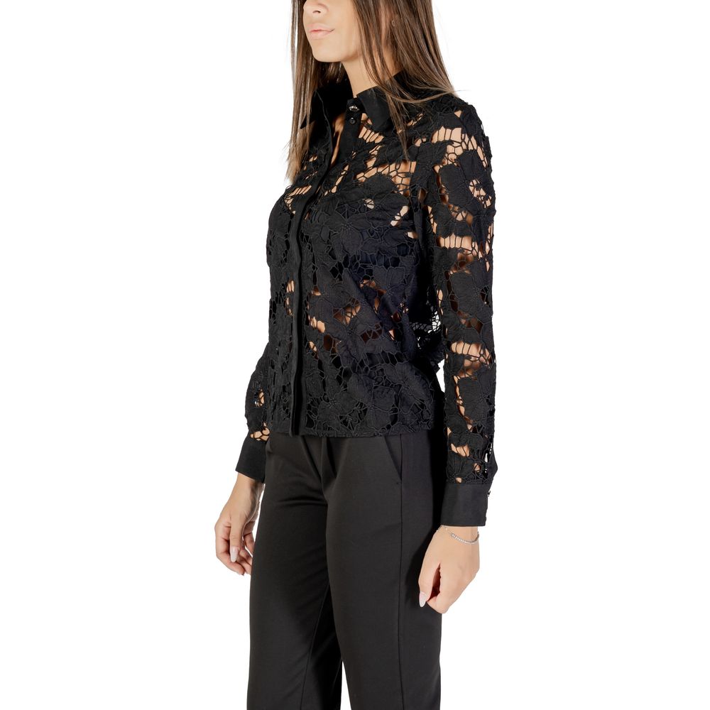 Black Polyester Blouse