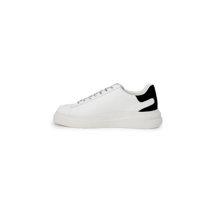 Black And White Polyethylene Low Top Sneakers