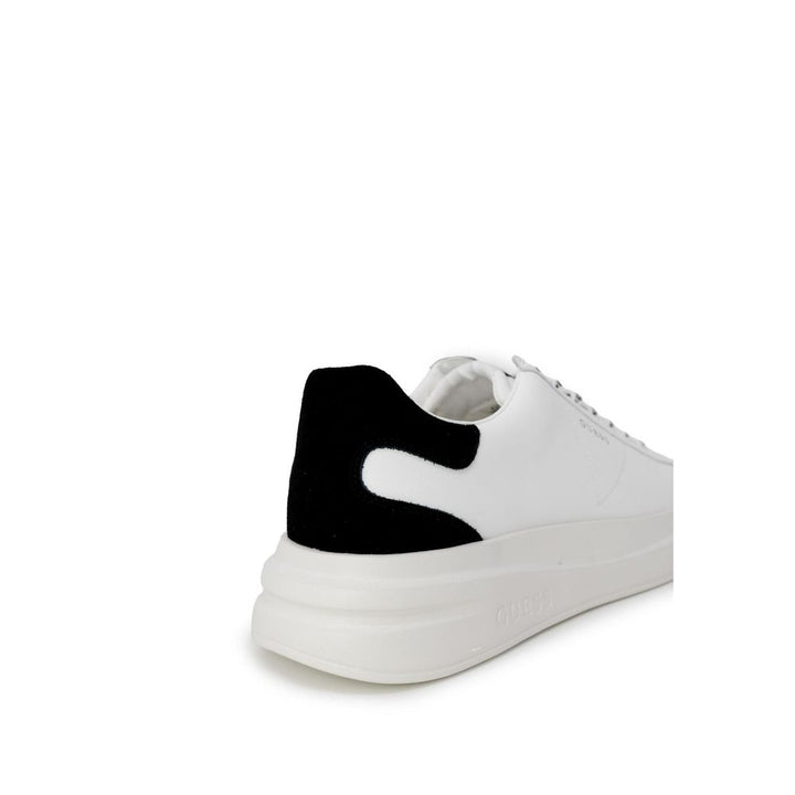 Black And White Polyethylene Low Top Sneakers