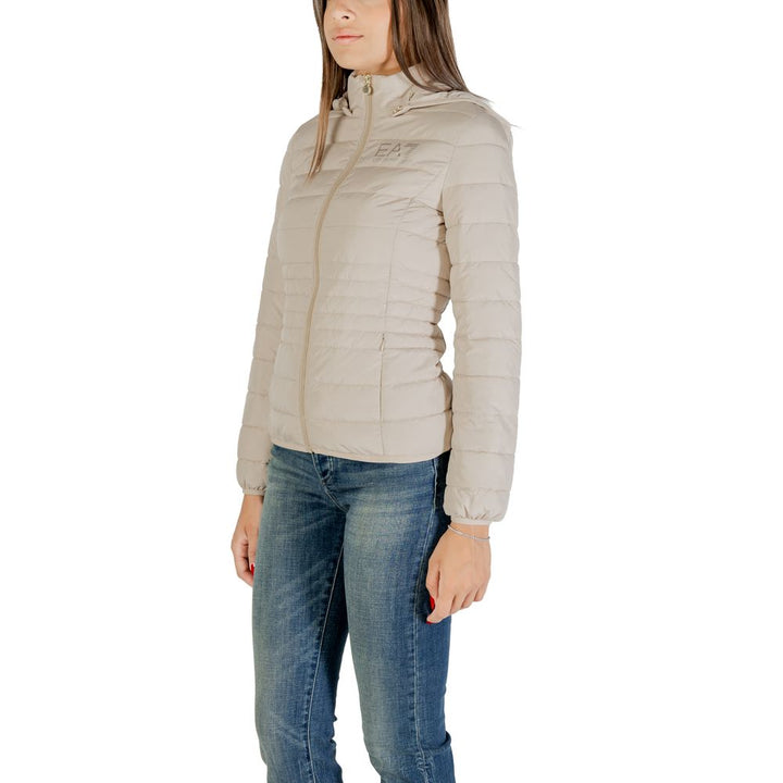 Beige Polyester Coat