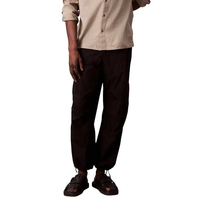 Black Cotton Joggers (Workout Pants)