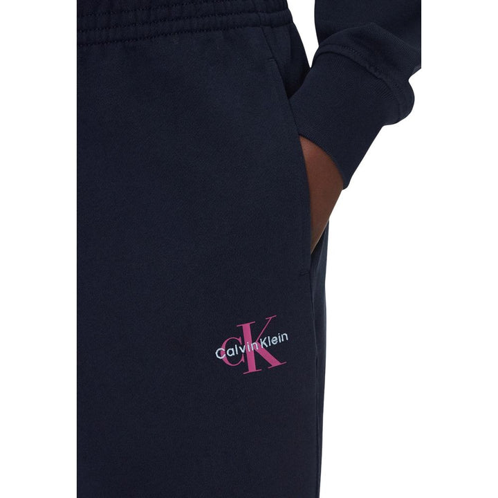 Blue Cotton Joggers (Workout Pants)