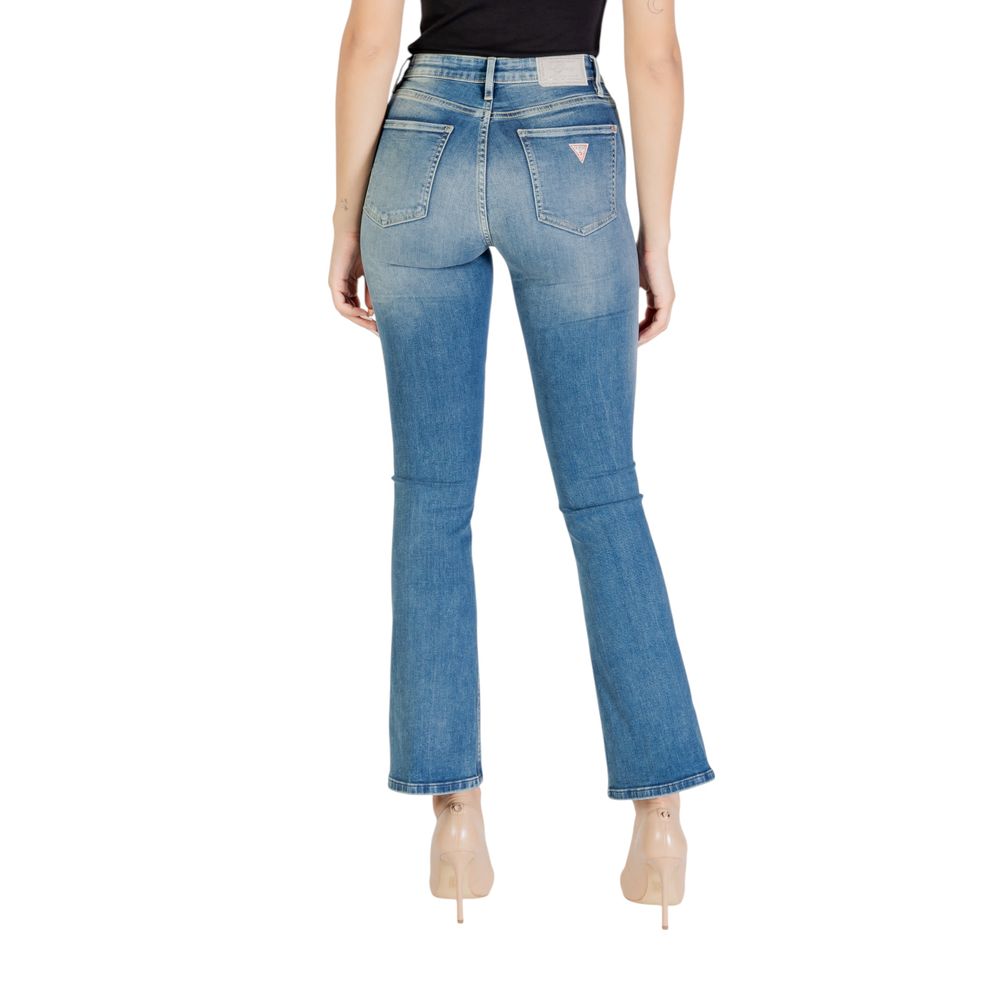 Blue Cotton Bootcut Jeans