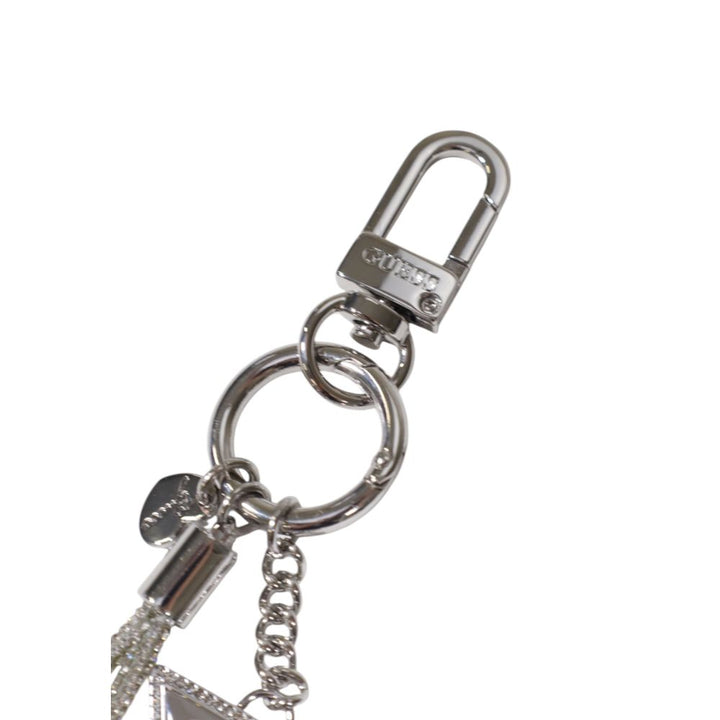 Silver Polyester Keychain