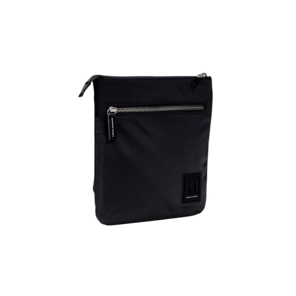 Black Polyamide Messenger Bag
