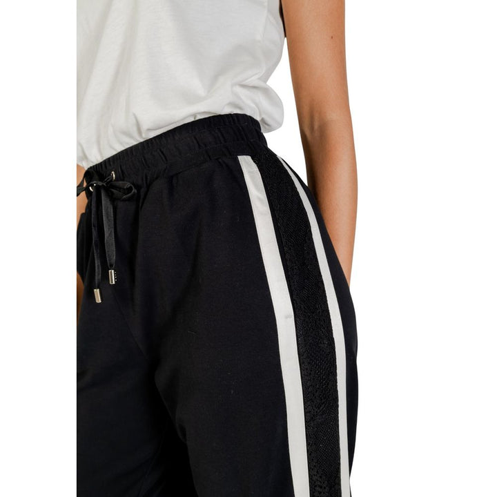 Black And White Cotton Joggers (Workout Pants)
