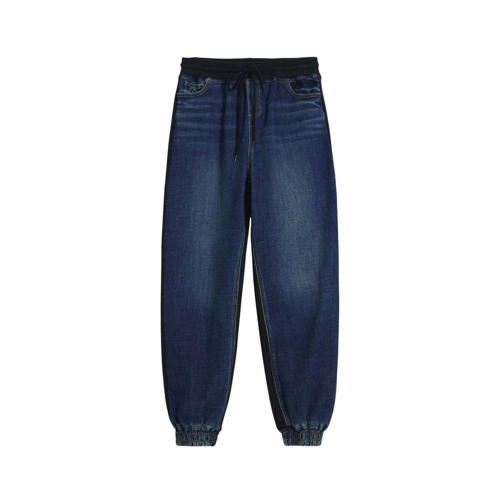 Blue Cotton Joggers (Workout Pants)