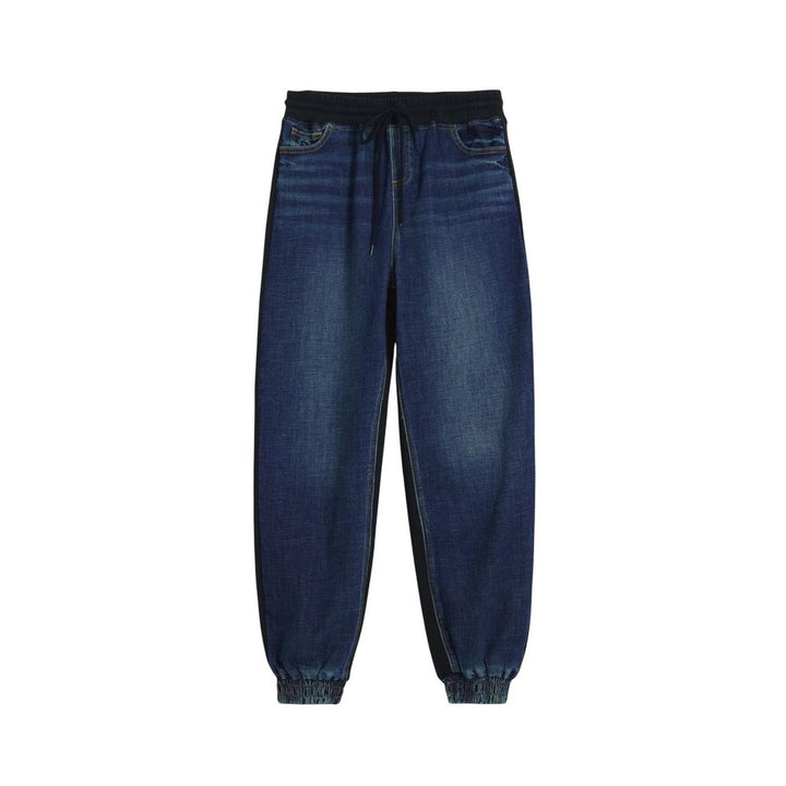 Blue Cotton Joggers (Workout Pants)