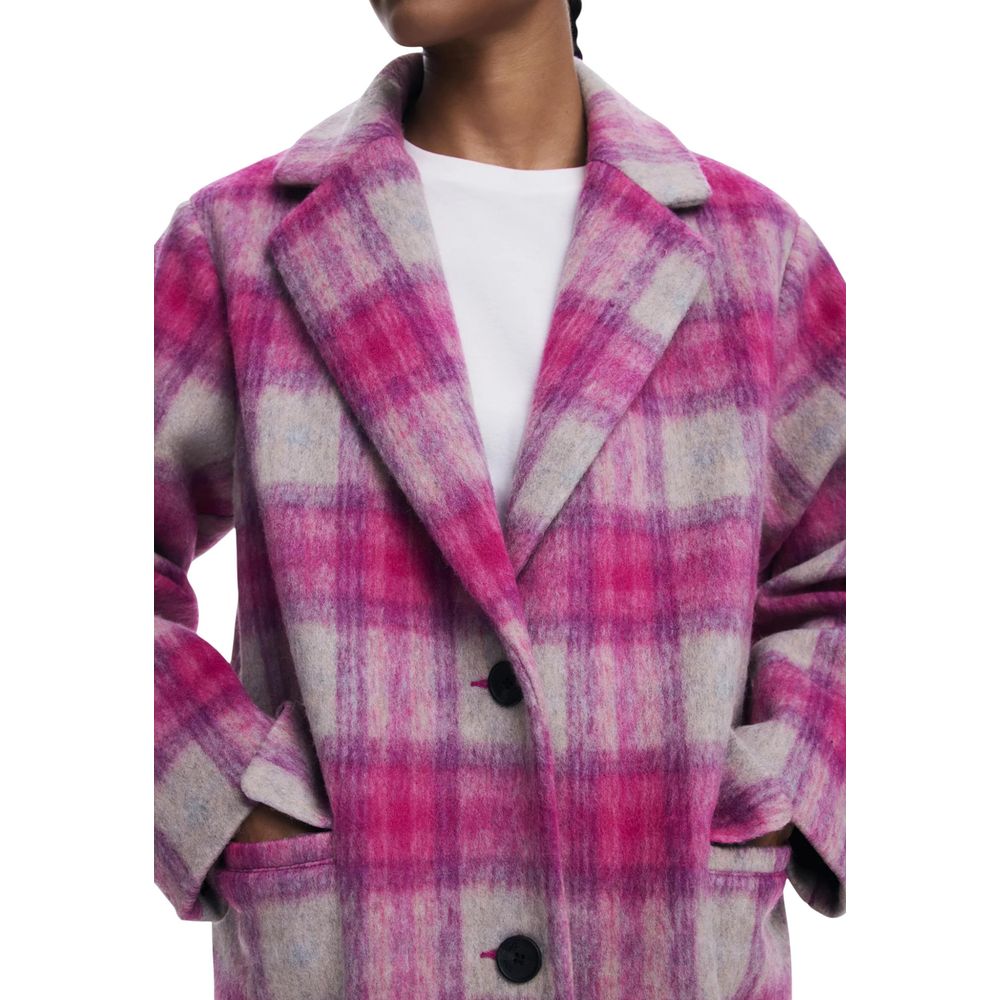 Multicolor Polyester Coat