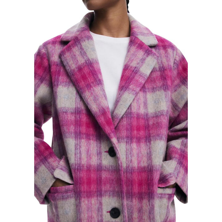 Multicolor Polyester Coat