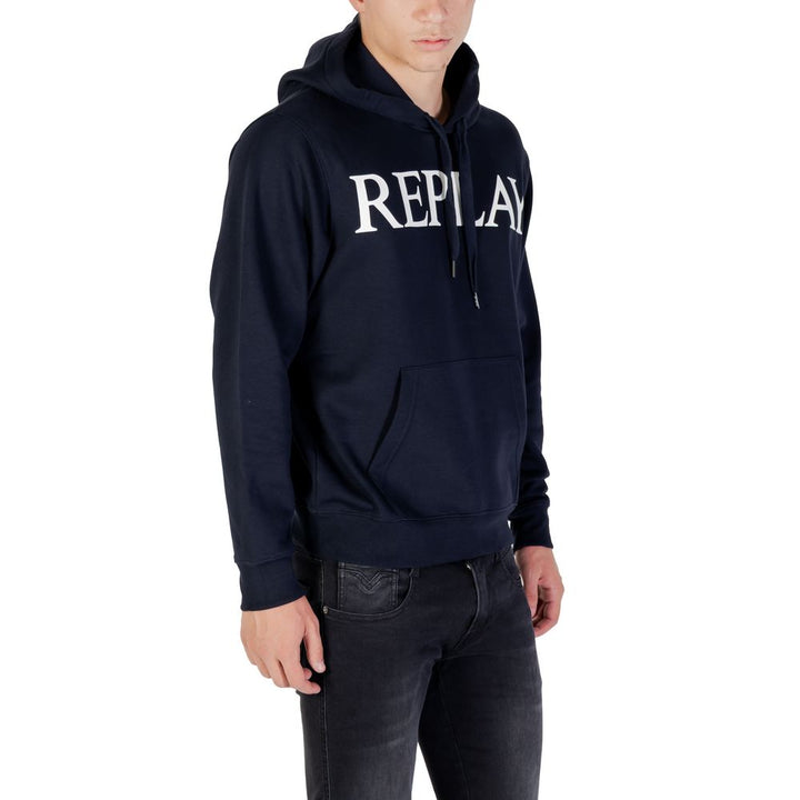 Blue Cotton Hoodie