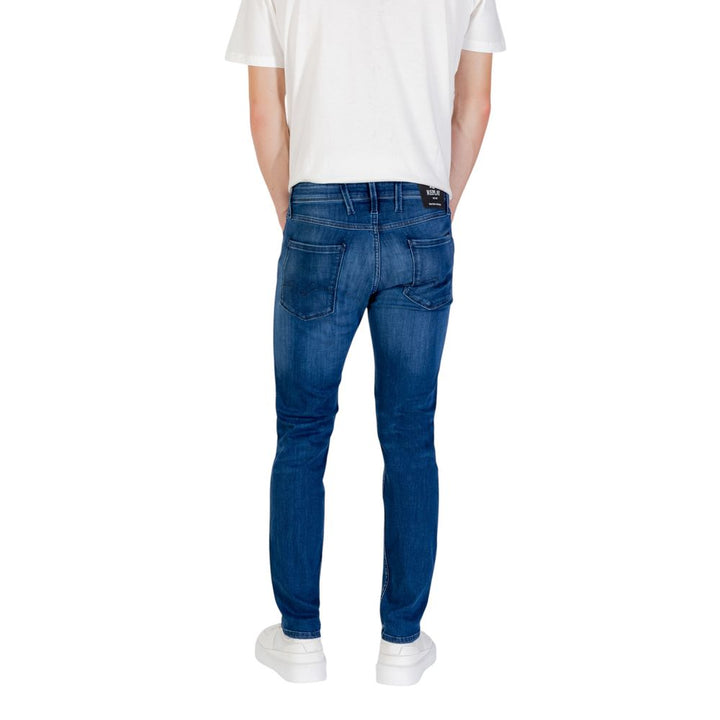 Blue Cotton Skinny Jeans