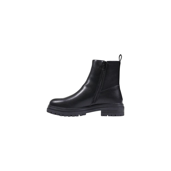 Black Polyethylene Ankle Boots