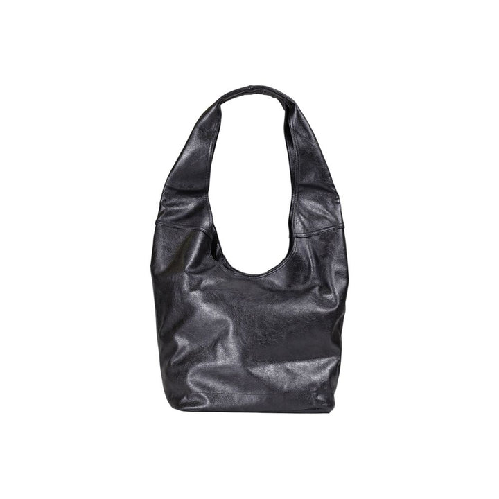 Black Polyester Handbag