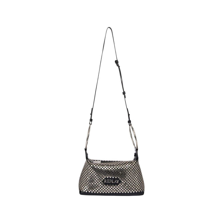 Black Polyester Handbag