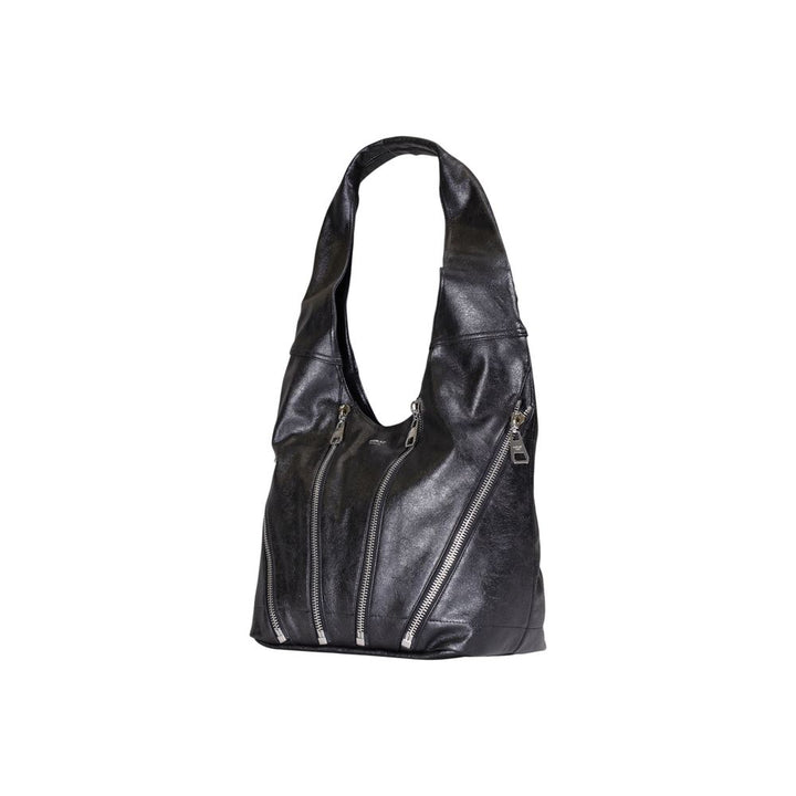 Black Polyester Handbag