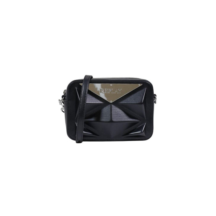 Black Polyester Handbag