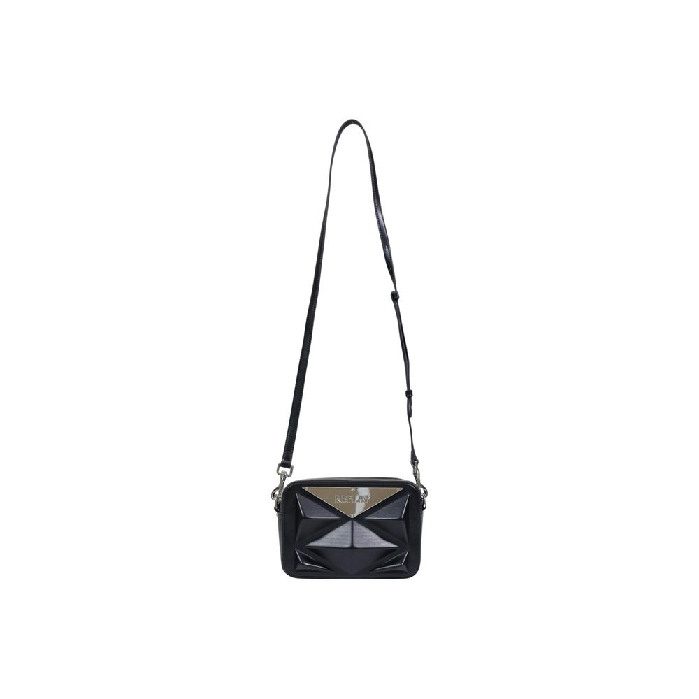 Black Polyester Handbag