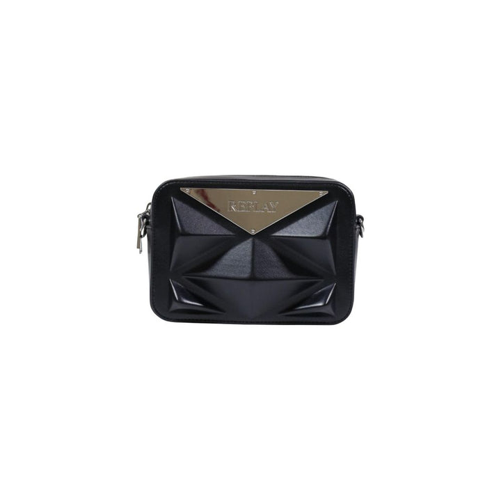 Black Polyester Handbag