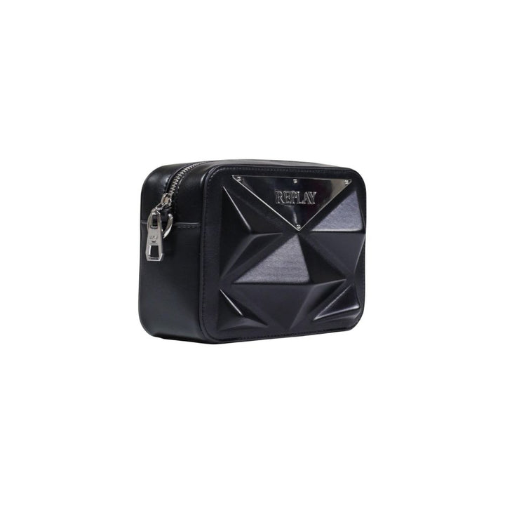 Black Polyester Handbag